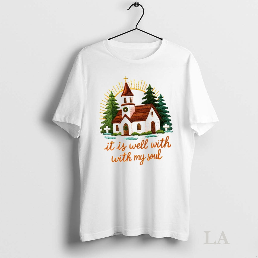 Original It Is Well With My Soul Christmas Church Scene