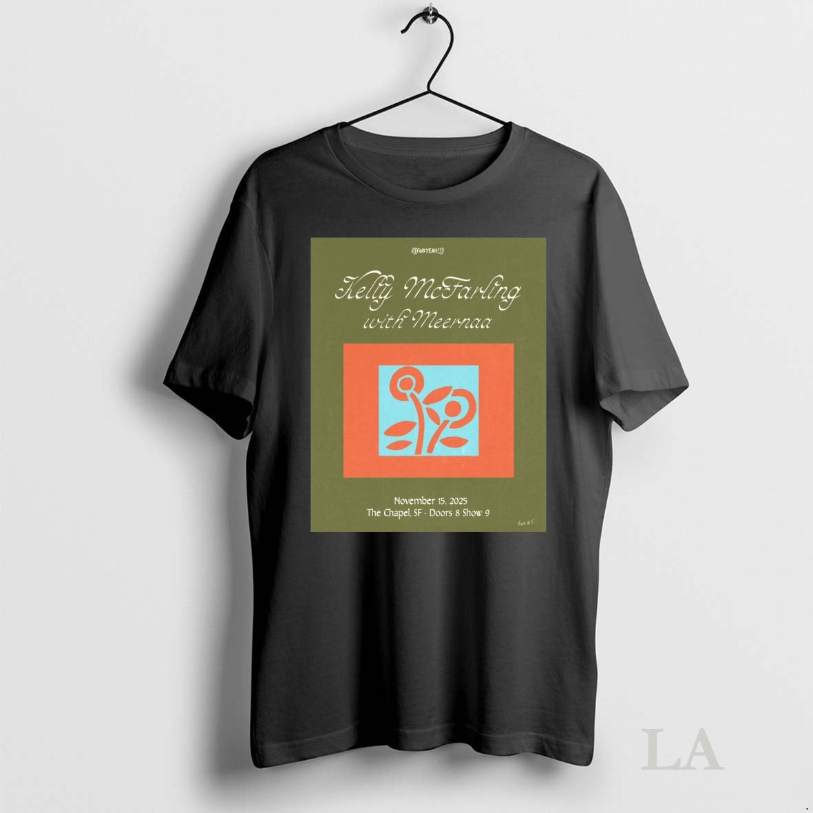 Original Kelly Mcfarling With Meernaa November 15 2025 The Chapel San Francisco Tour Tee Sweater