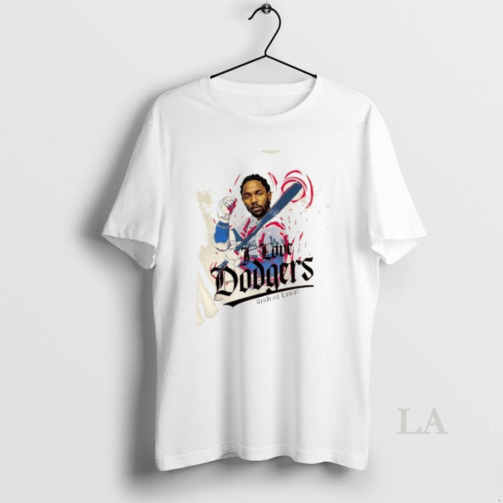 Original Kendrick Lamar I Love Los Angeles Dodgers Baseball