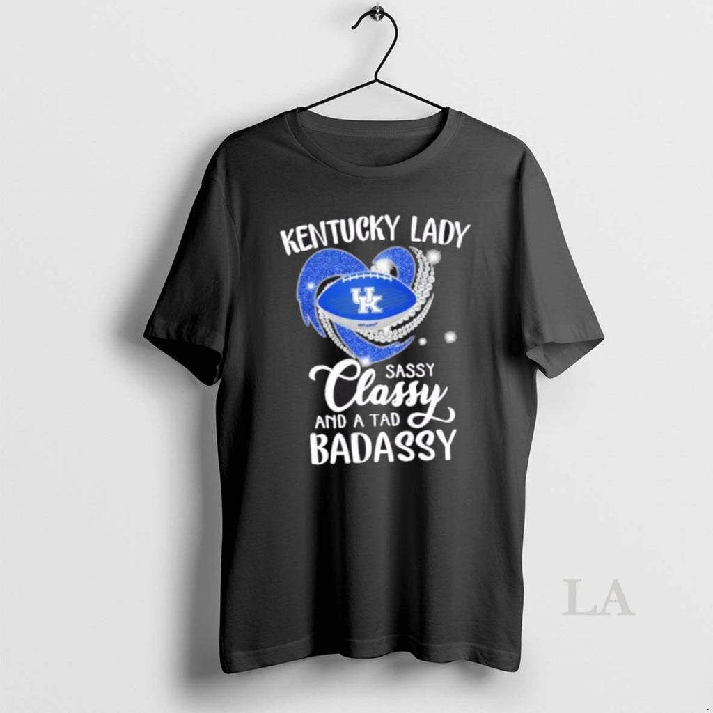 Original Kentucky Wildcats Lady Sassy Classy And A Tad Badassy Diamond Heart