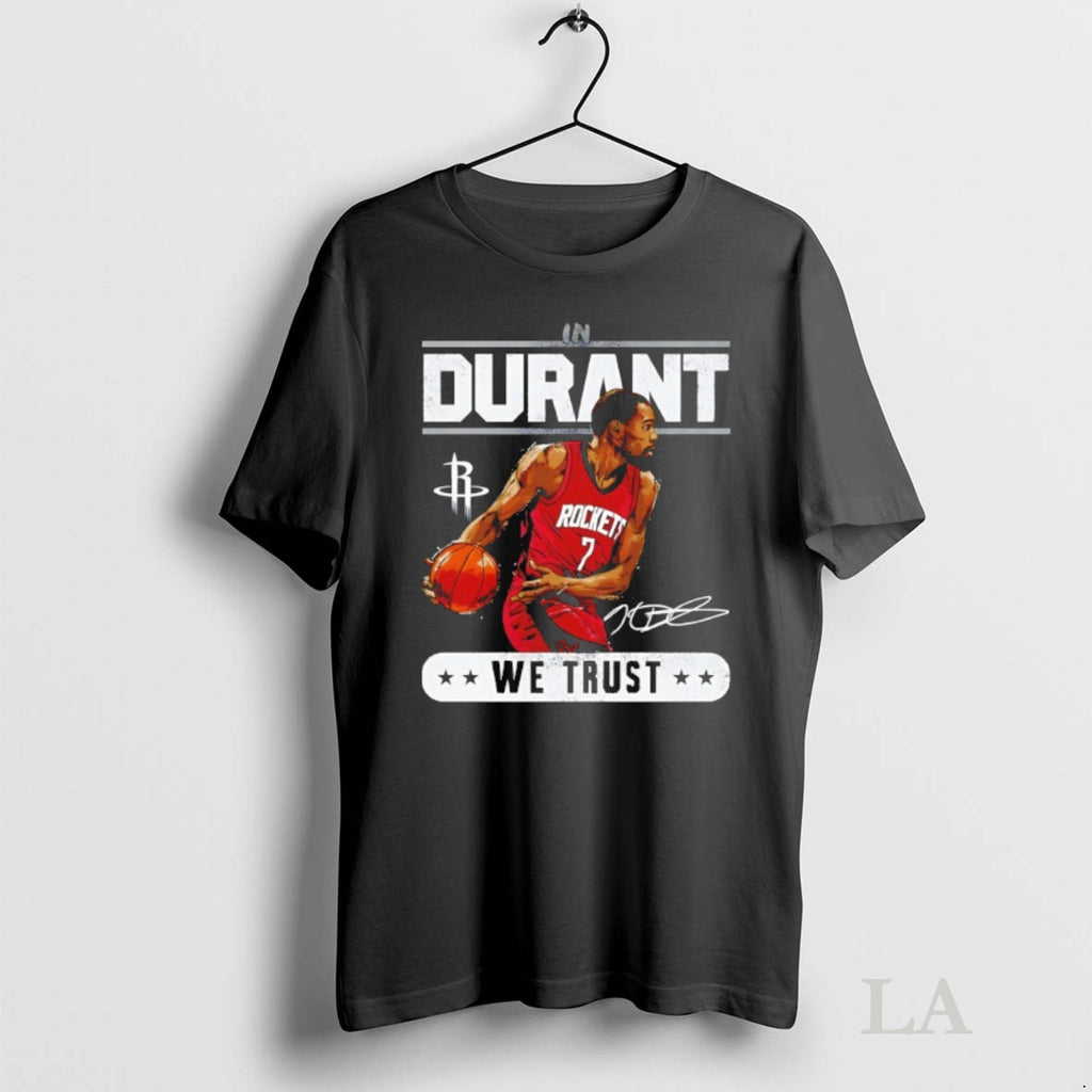 Original Kevin Durant Houston Rockets Basketball We Trust Signature