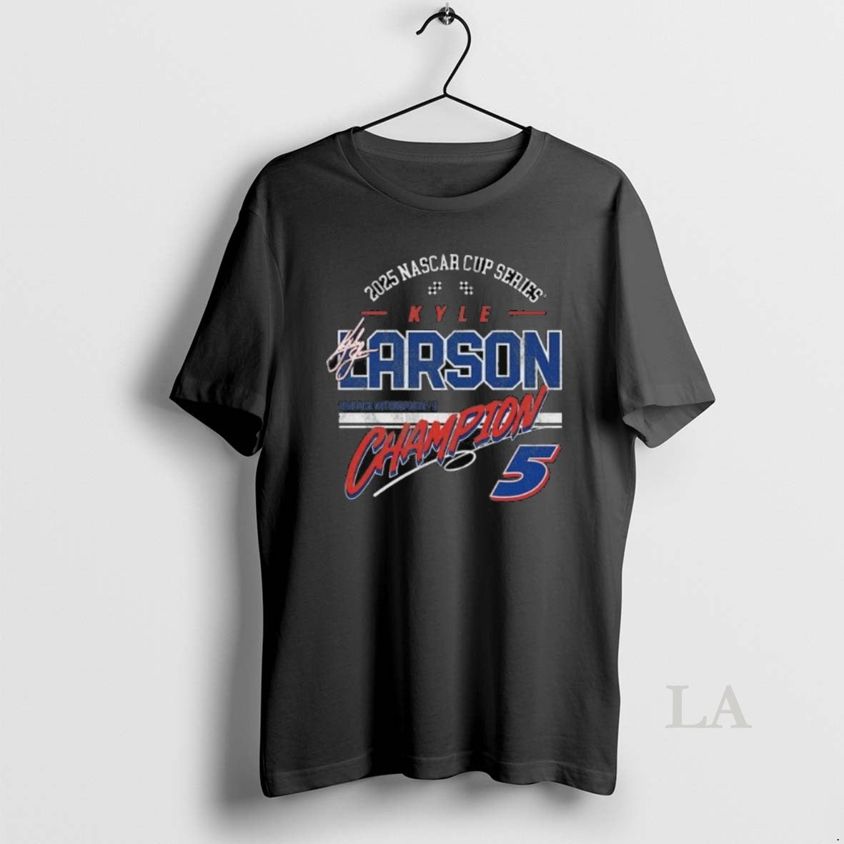 Original Kyle Larson Hendrick Motorsports Team Collection 2025 Nascar Cup Series Champion Banner Long Sleve