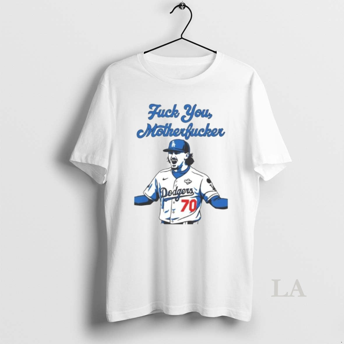 Original La Dodgers Justin Wrobleski Fuck You Motherfucker Ornaments