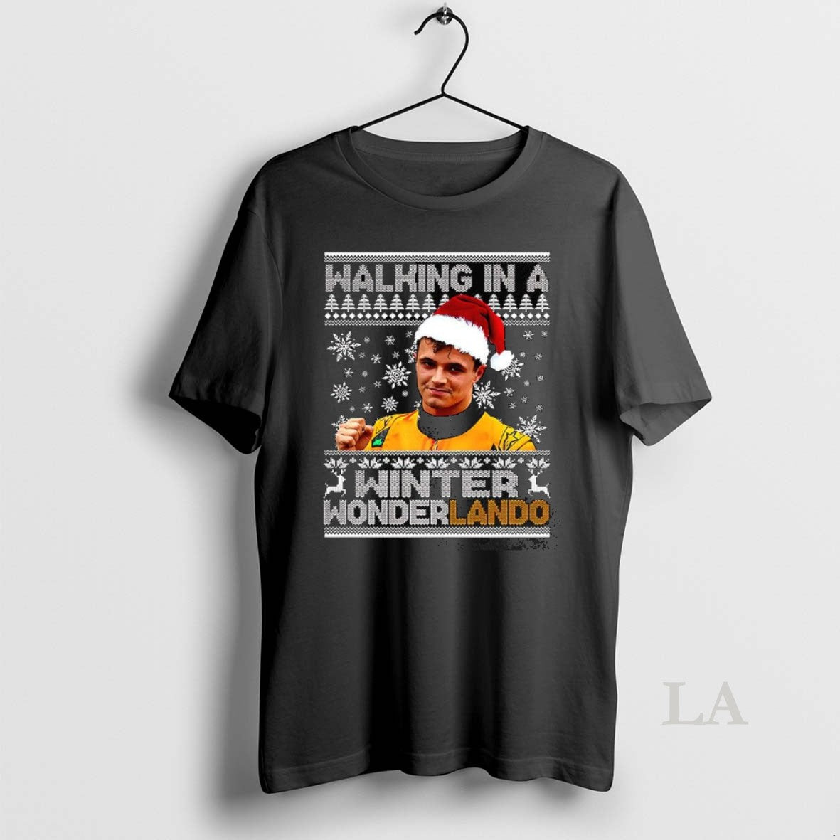 Original Lando Norris Walking In A Winter Wonderland Christmas