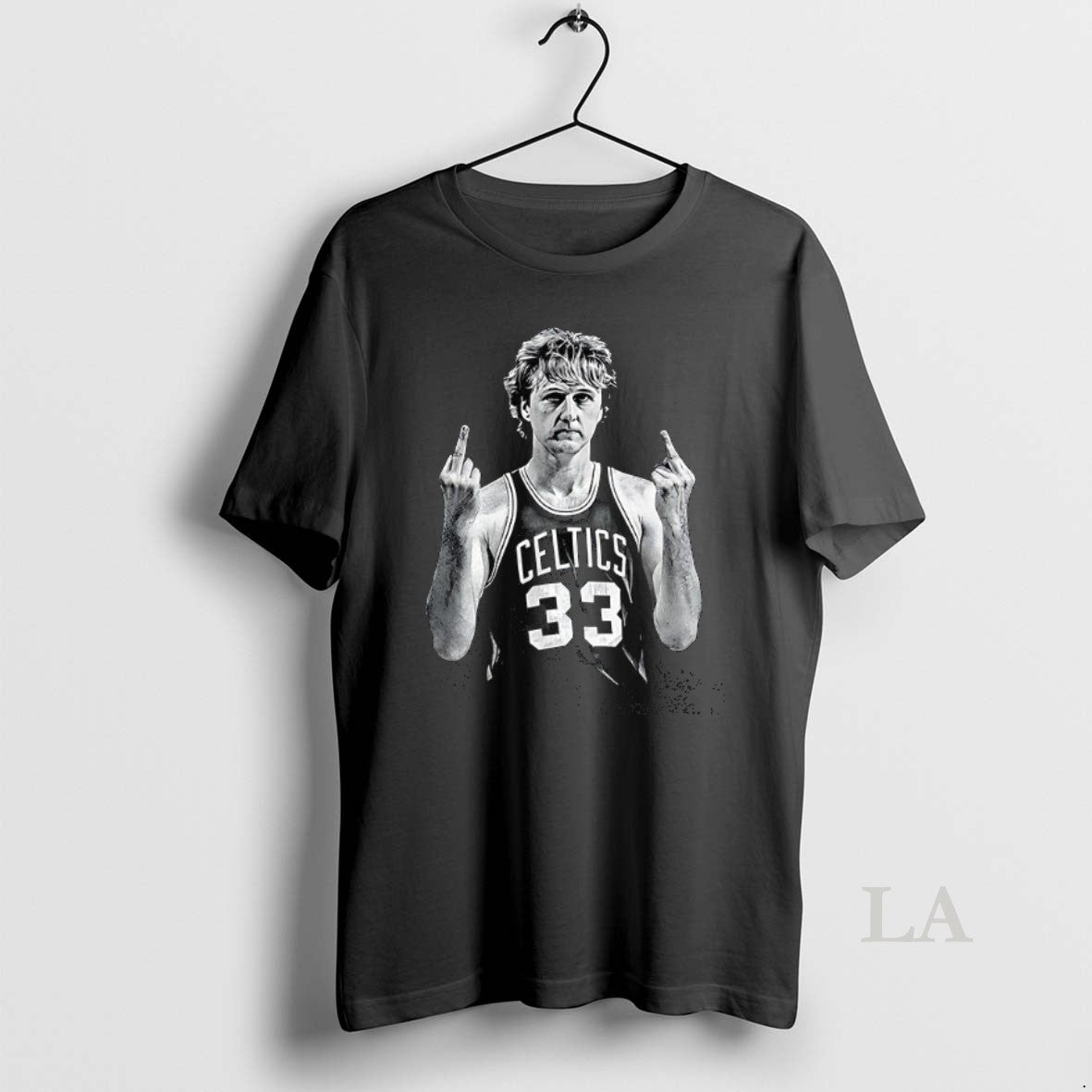 Original Larry Bird Middle Finger Meme