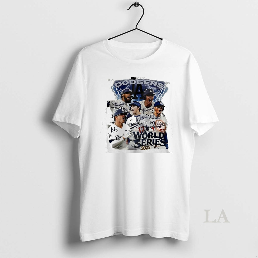 Original Los Angeles Dodgers 2025 World Series Champions Lightning Graphic