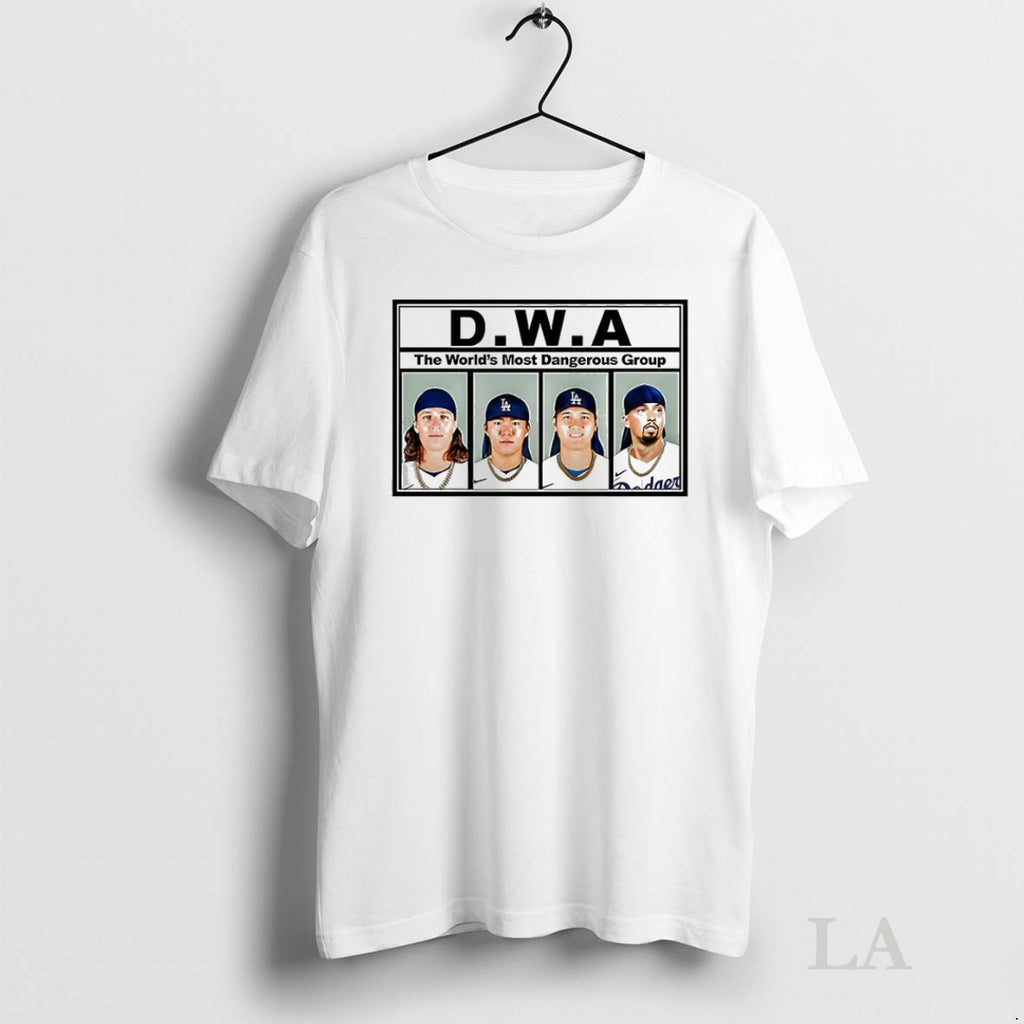 Original Los Angeles Dodgers Baseball Dwa The Worlds Most Dangerous Group Tee Sweater