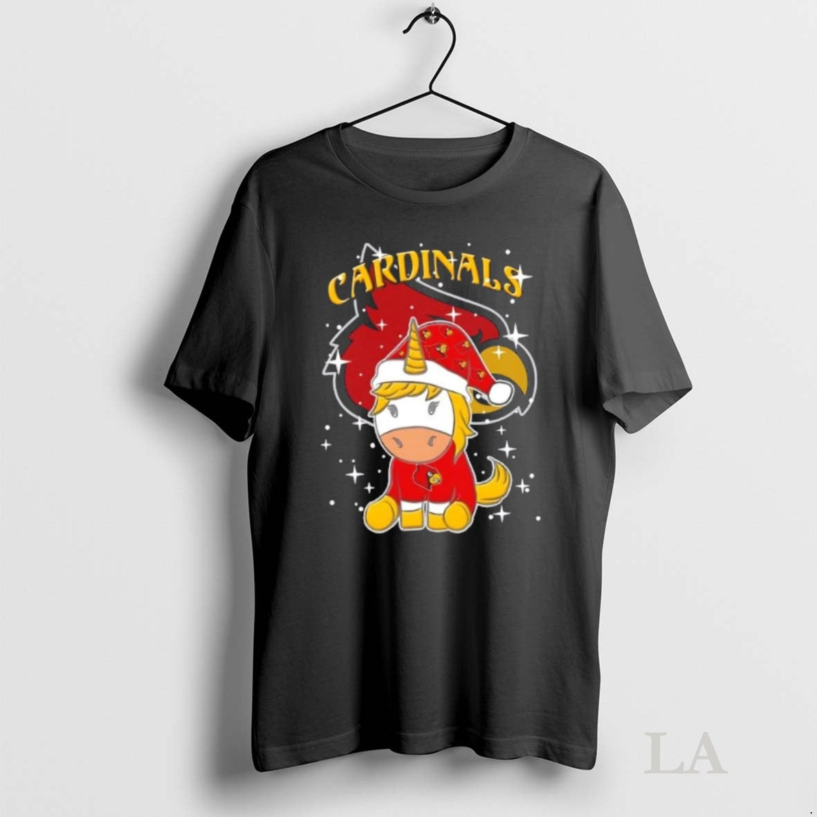 Original Louisville Cardinals Football X Unicorn Merry Christmas