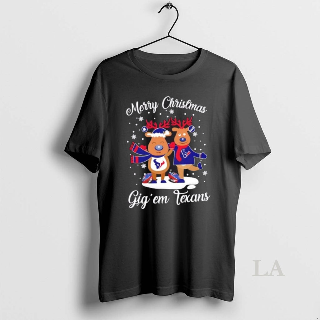 Original Merry Christmas Gig Em Houston Texans