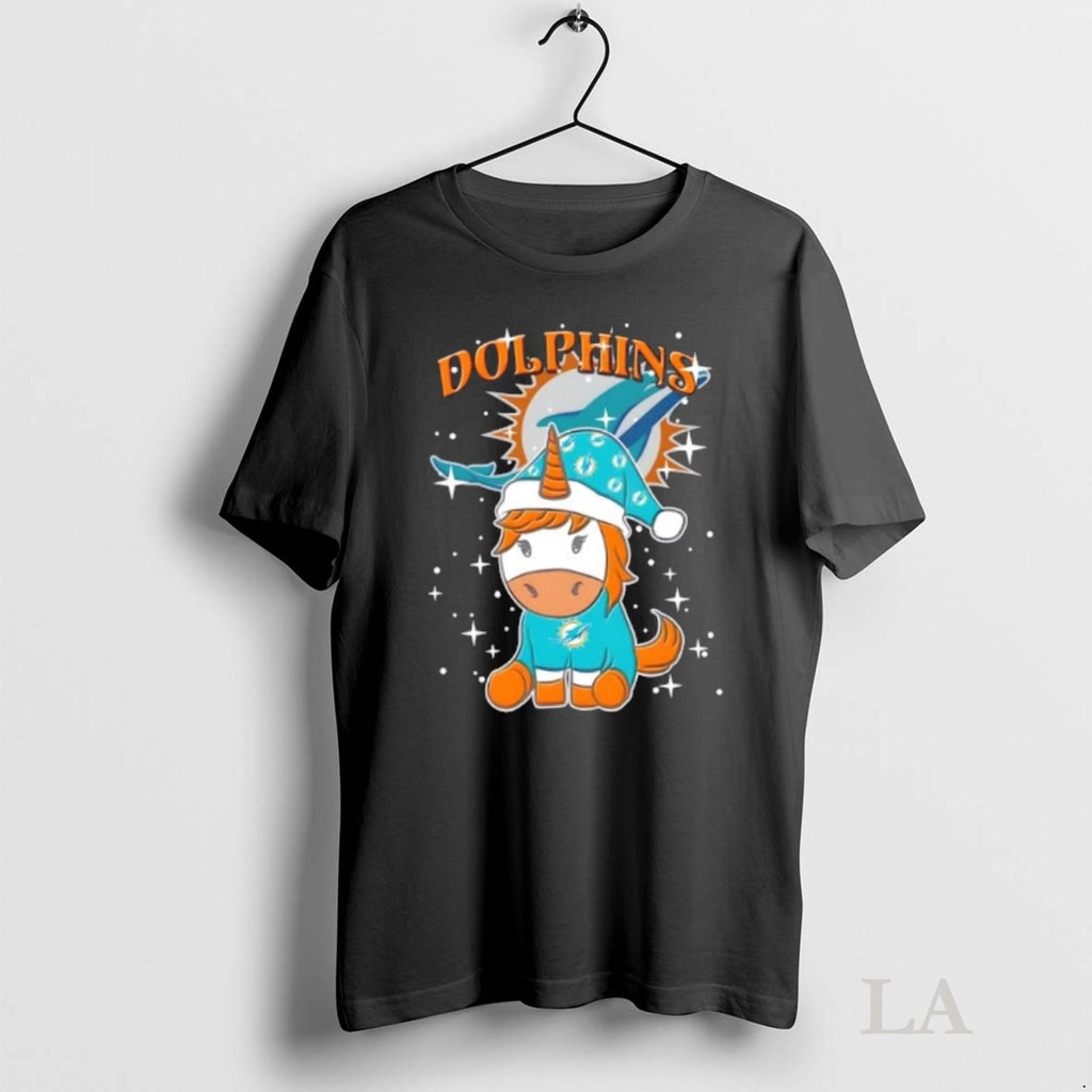 Original Miami Dolphins Football X Unicorn Merry Christmas