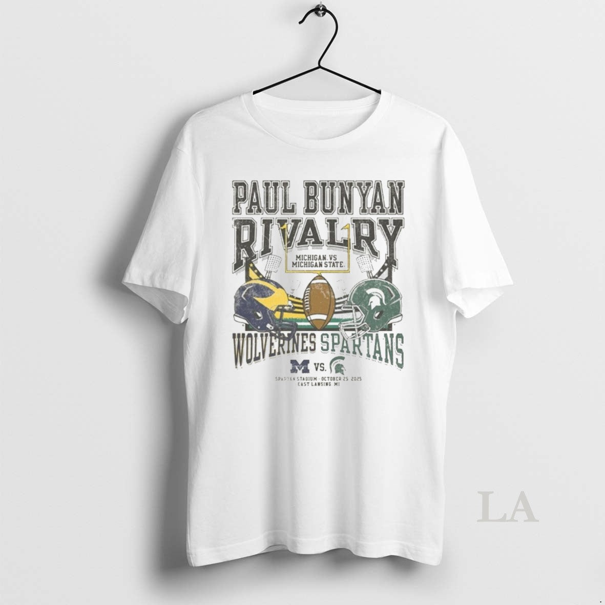 Original Michigan State Spartans Football Vs Michigan Wolverines Paul Bunyan Rivalry October 25 2025