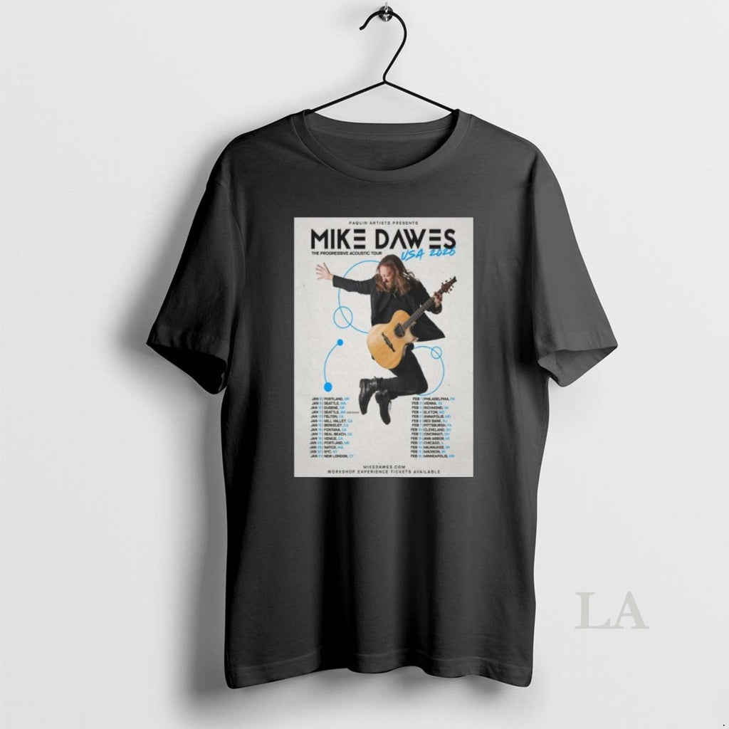 Original Mike Dawes The Progressive Acoustic New Tour American 2026 Long Sleve