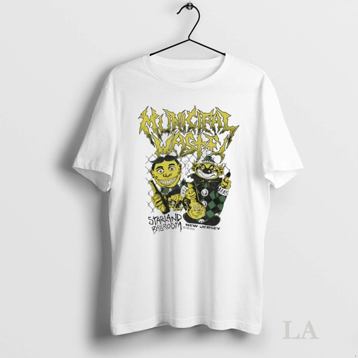 Original Municipal Waste Oct 18 2025 Starland Ballroom New Jersey Tee Sweater