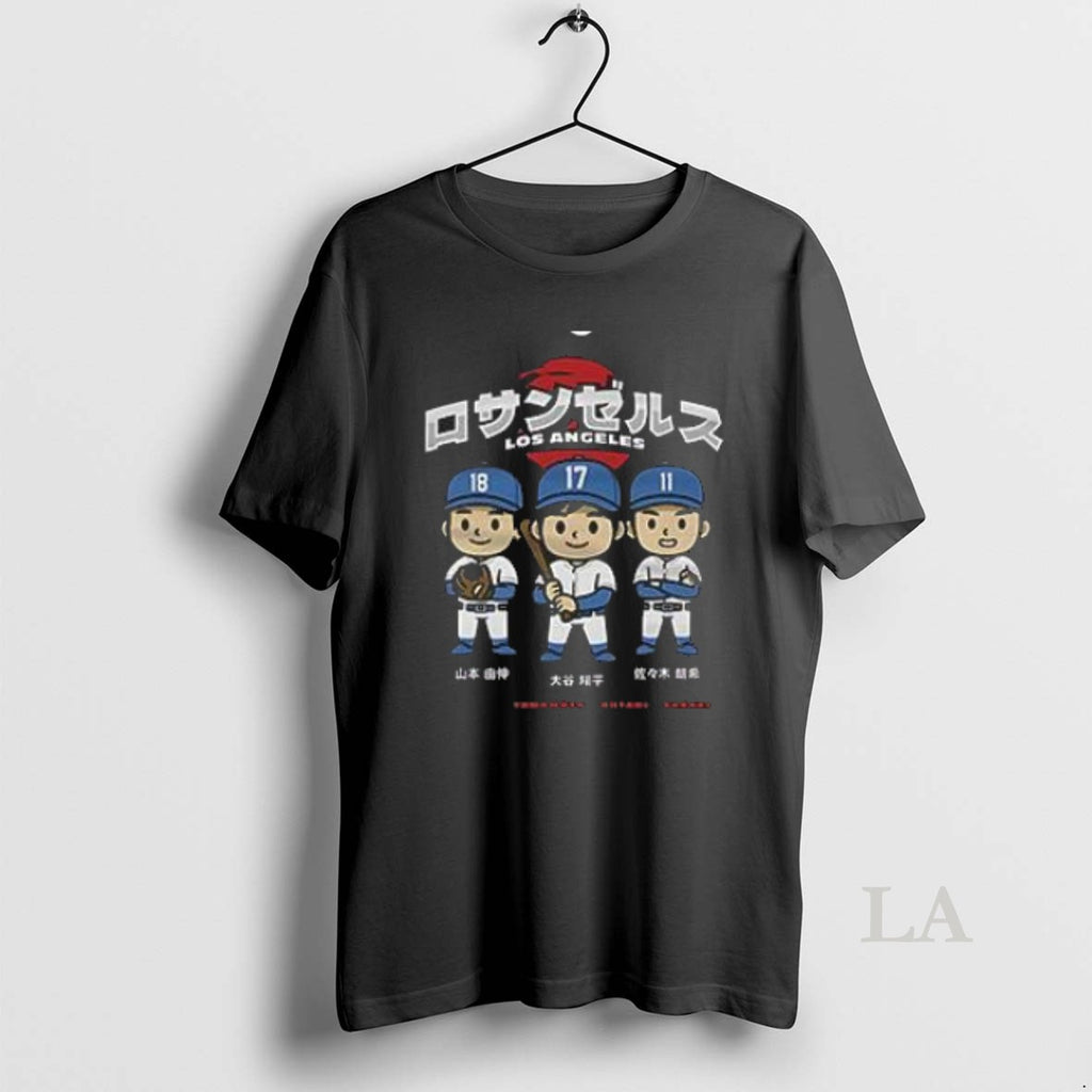 Original Nice Shohei Ohtani Los Angeles Dodgers Chibi Anime Shirtshohei Ohtani Los Angeles Dodgers Chibi