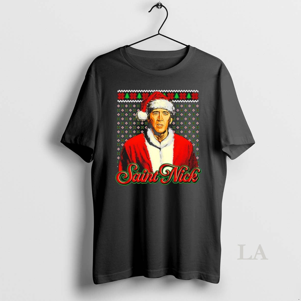 Original Nicolas Cage Saint Nick Ugly Christmas