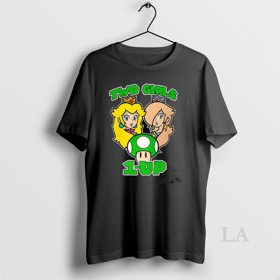 Original Peach And Rosalina Two Girls 1 Up Classic Video Game