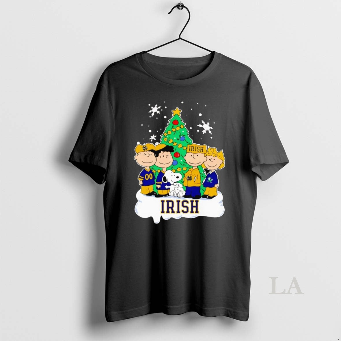 Original Peanuts Characters Notre Dame Fighting Irish Christmas Tree