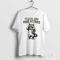 Original Pickles And Panic Attacks Mental Health Retro Raccoon