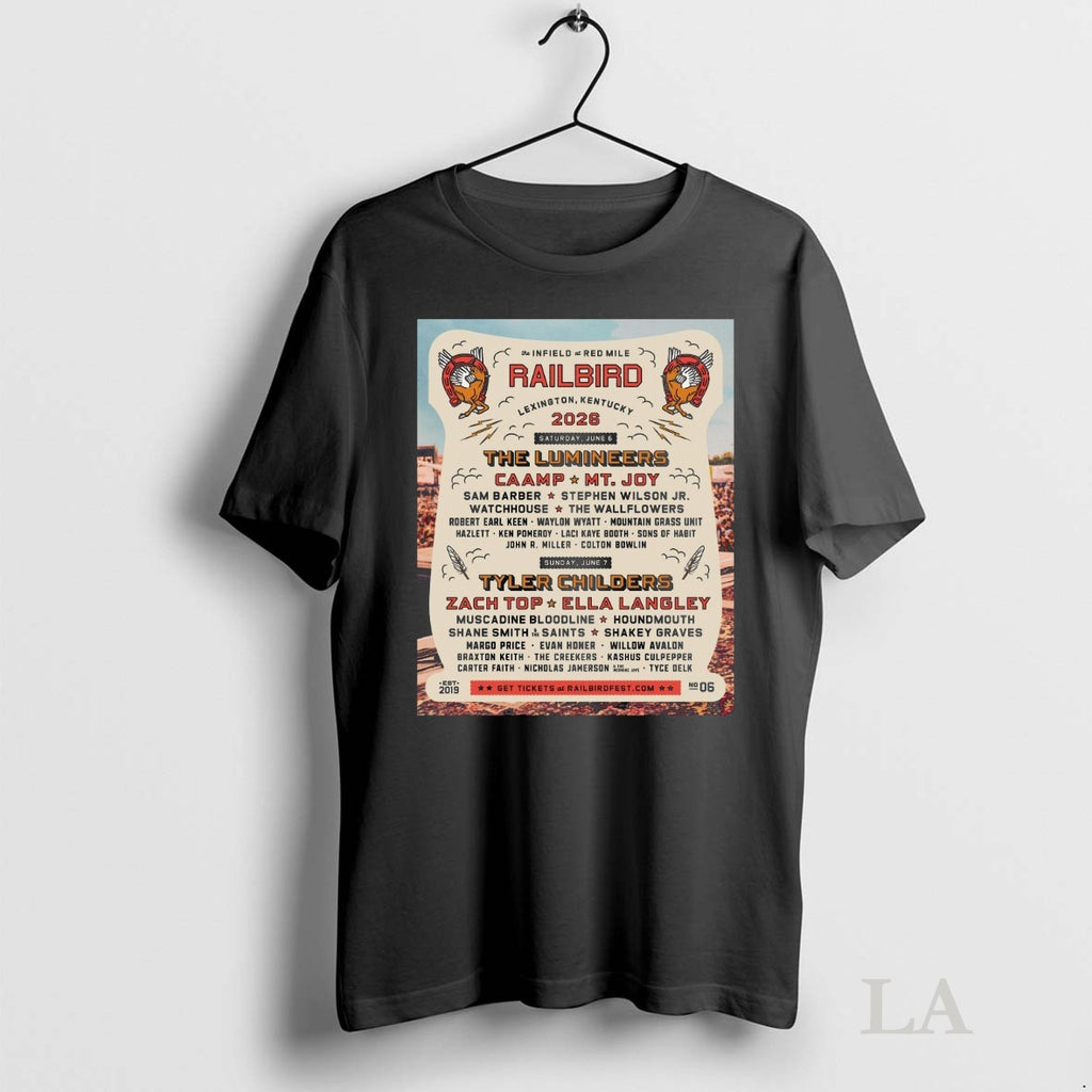 Original Railbird Lexington Kentucky June 6 2026 The Lumineers June 7 Tyler Childers Tee Sweater