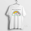 Original Rainbow Unicorn Merry Christmas Cloud Magic White