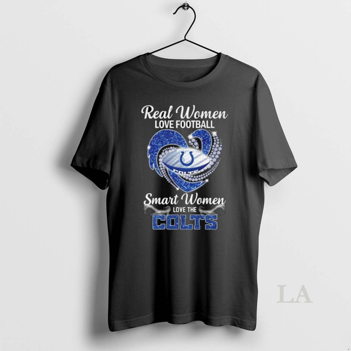 Original Real Women Love Football Smart Women Love The Indianapolis Colts Diamond Heart 2025 Long
