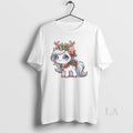 Original Reindeer Unicorn Bells And Holly Christmas White