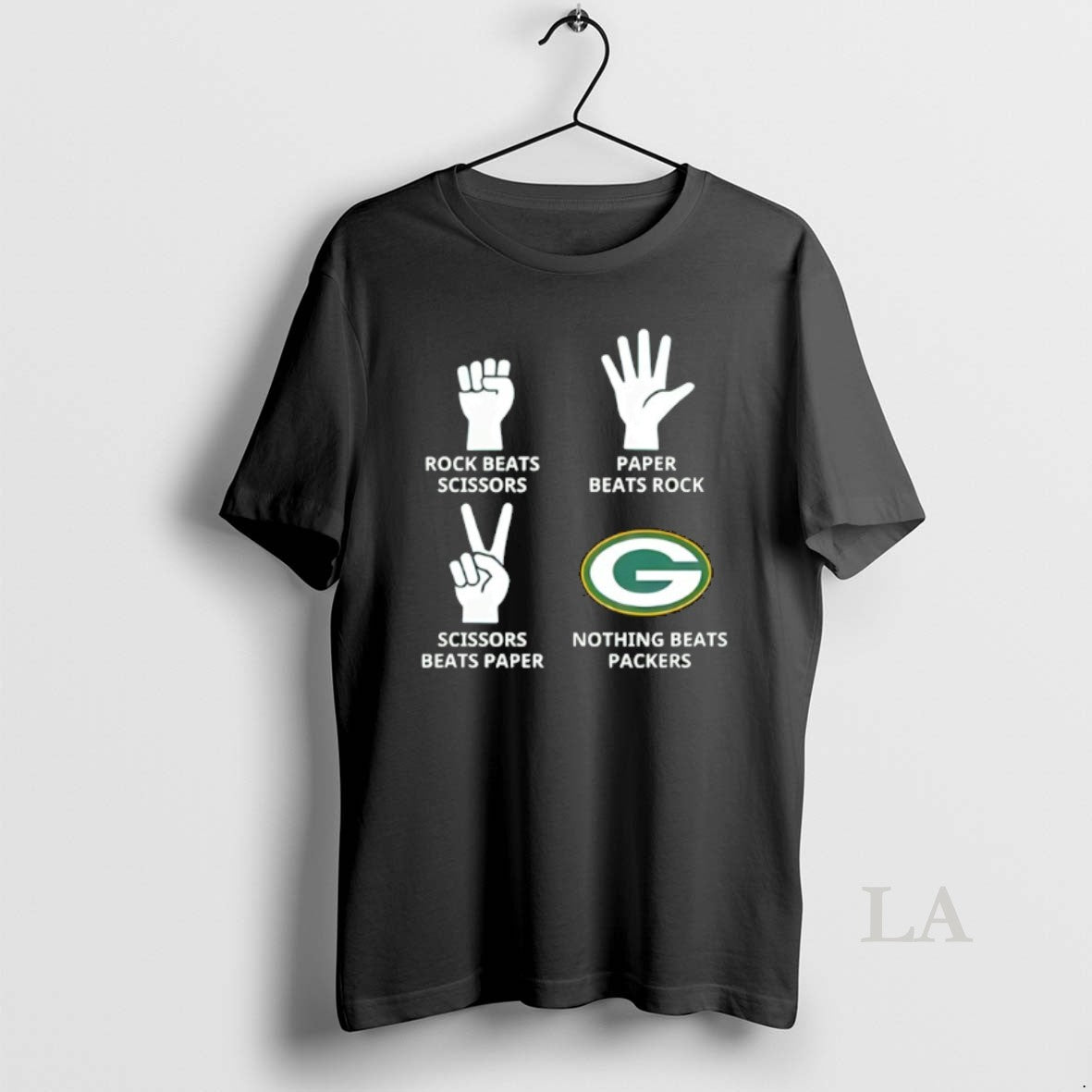 Original Rock Beats Scissors Paper Beats Rock Scissors Beats Paper Nothing Beats Packers Green Bay