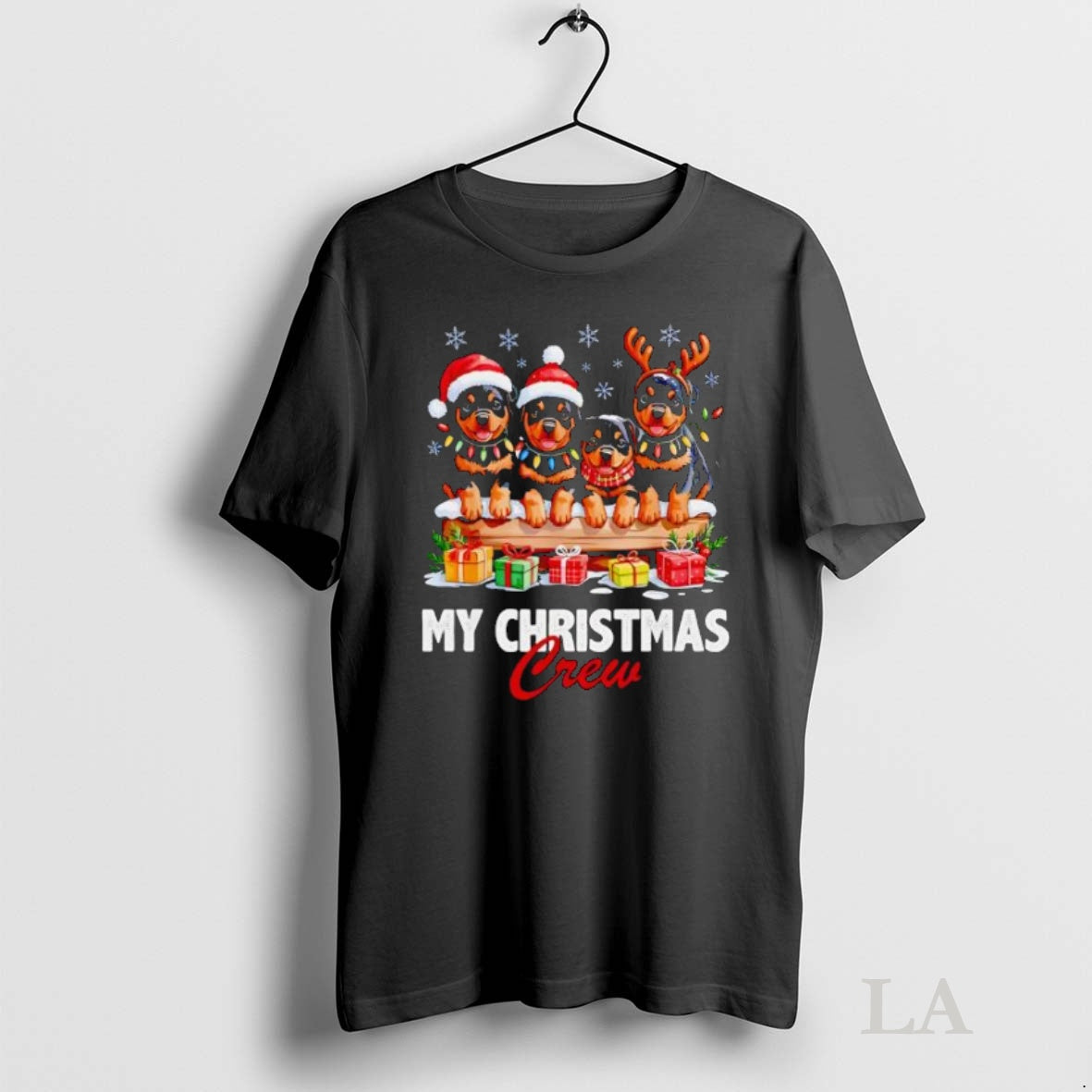 Original Rottweiler Christmas Crew Funny Dog Lovers Holiday
