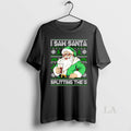 Original Santa Claus I Saw Santa Splitting The Guinness Ugly Christmas
