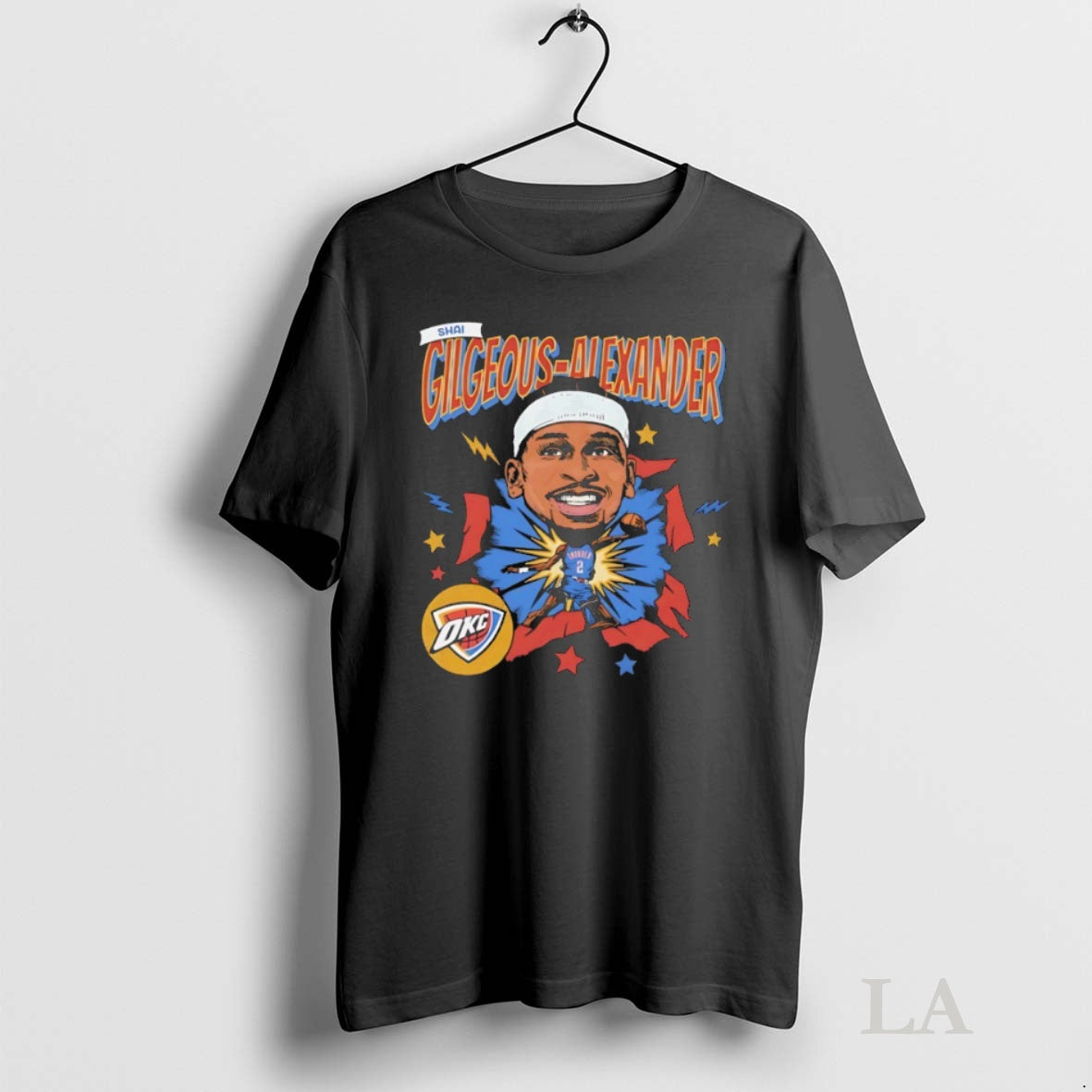 Original Shai Gilgeous Alexander Oklahoma City Thunder Caricature Comic Tee Sweater