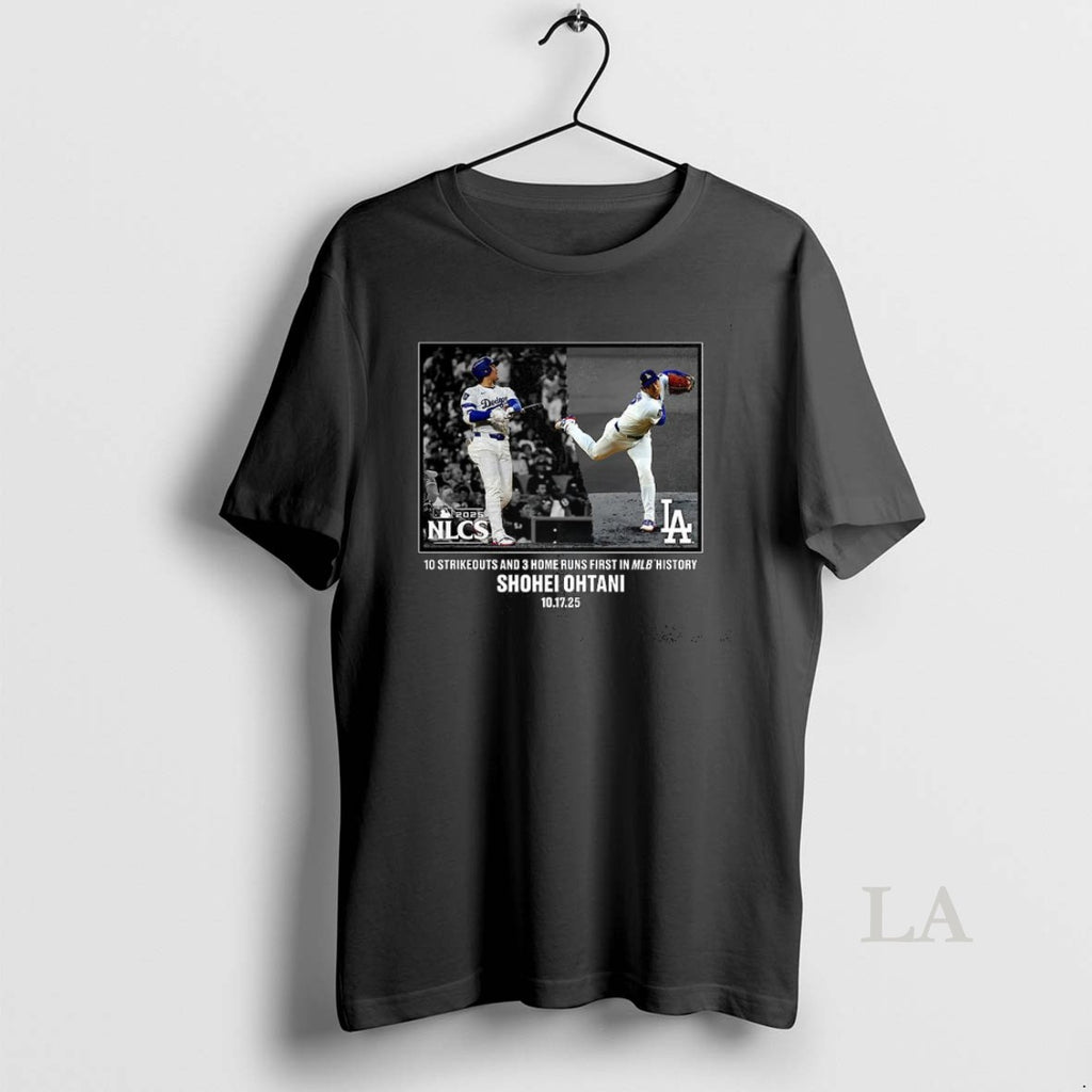 Original Shohei Ohtani Los Angeles Dodgers 2025 Nlcs 10 Strikeouts And 3 Home Runs First