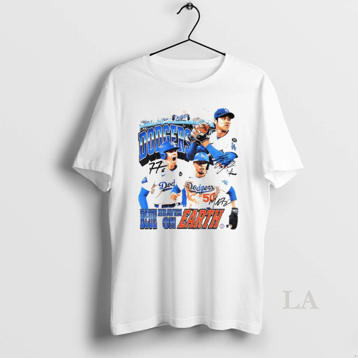 Original Shohei Ohtani Mookie Betts And Yoshinobu Yamamoto Los Angeles Dodgers Mlb Blue Heaven On