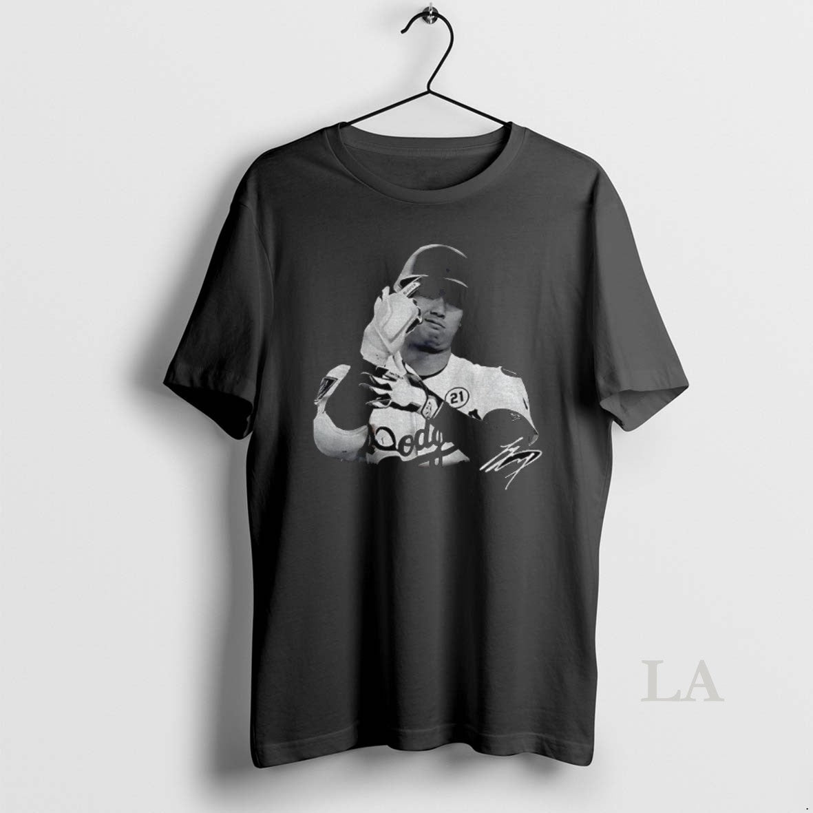 Original Shohei Ohtani Middle Finger Los Angeles Dodgers Mlb Baseball Signature
