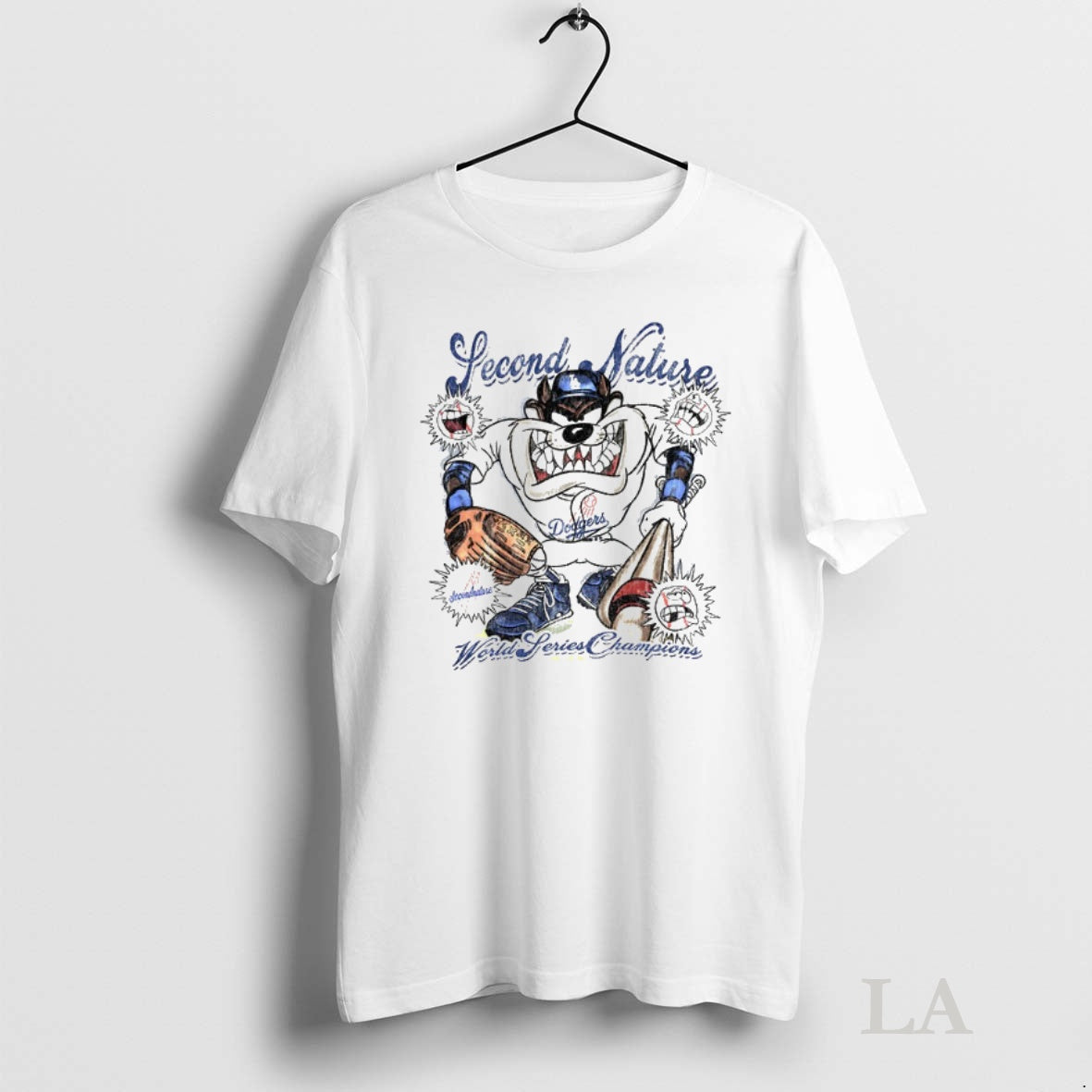 Original Taz Second Nature World Series Champions Los Angeles Dodgers Mlb Baseball 2025