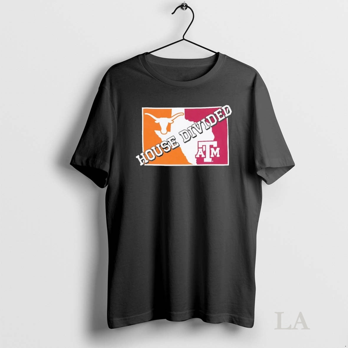 Original Texas Am Aggies And Longhorns House Divided
