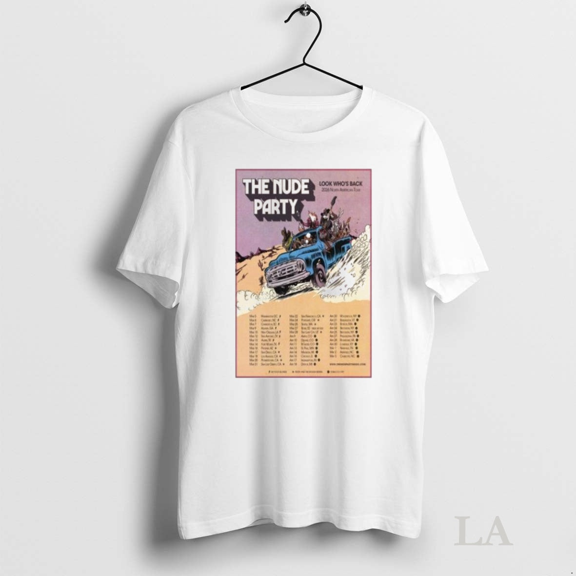 Original The Nude Party North American Tour 2026 Tee Sweater
