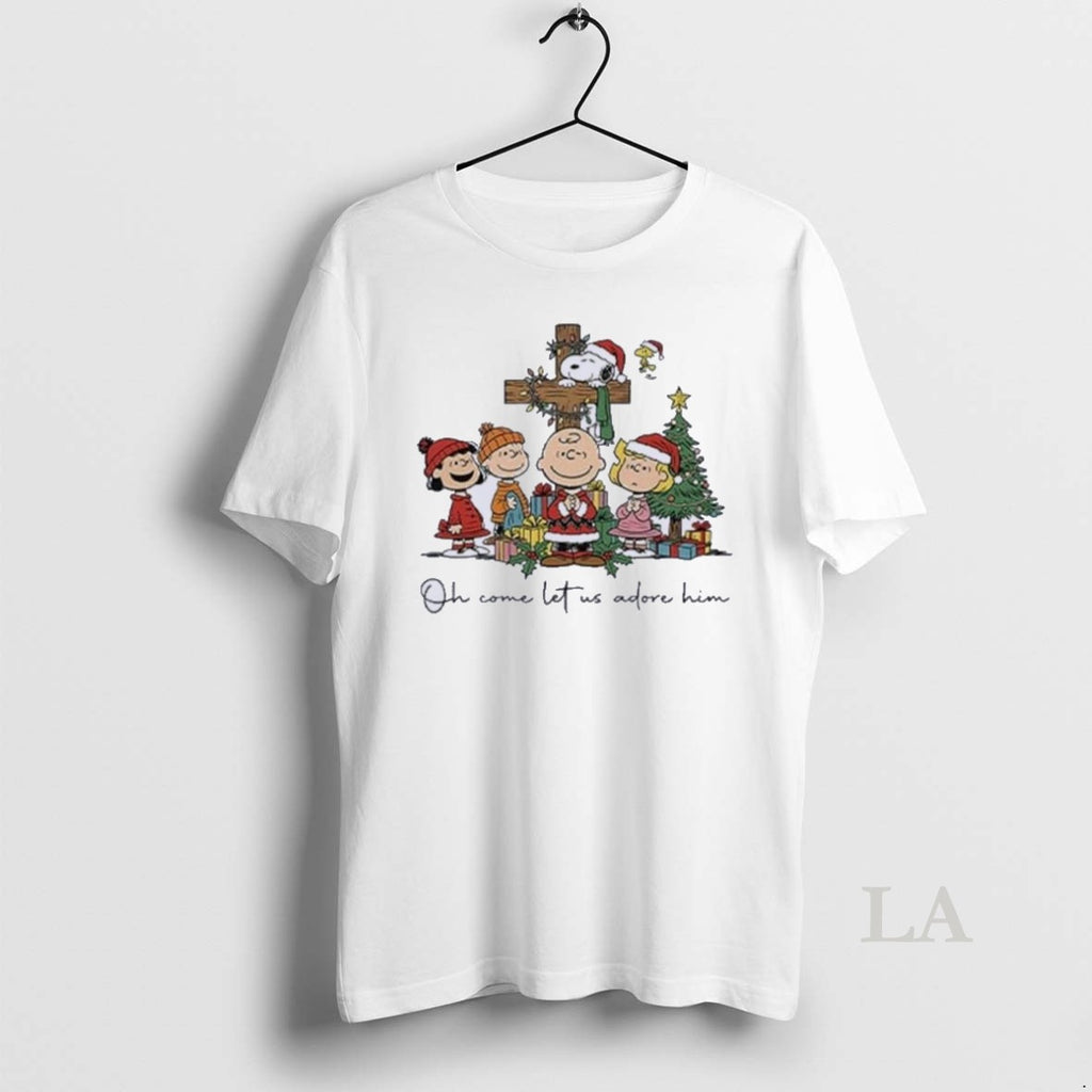 Original The Peanuts Christmas Christian Oh Come Let Us Adore Him