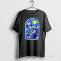 Original The Nightmare Before Christmas Jack Sally Stained Glass Tee Sweater