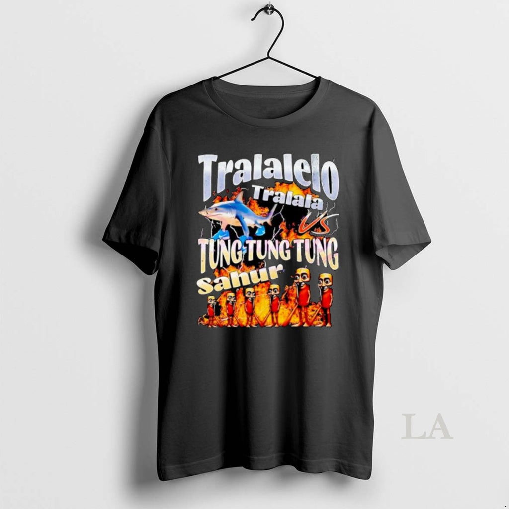 Original Tralalelo Vs Tung Tung Tung Sahur Italian Brainrot Meme Ornaments