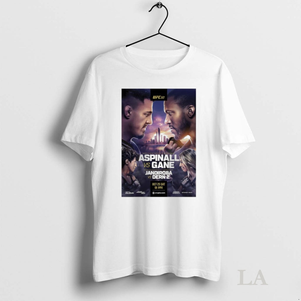 Original Ufc 321 Aspinall Vs Gane Autographed Event Tee Sweater