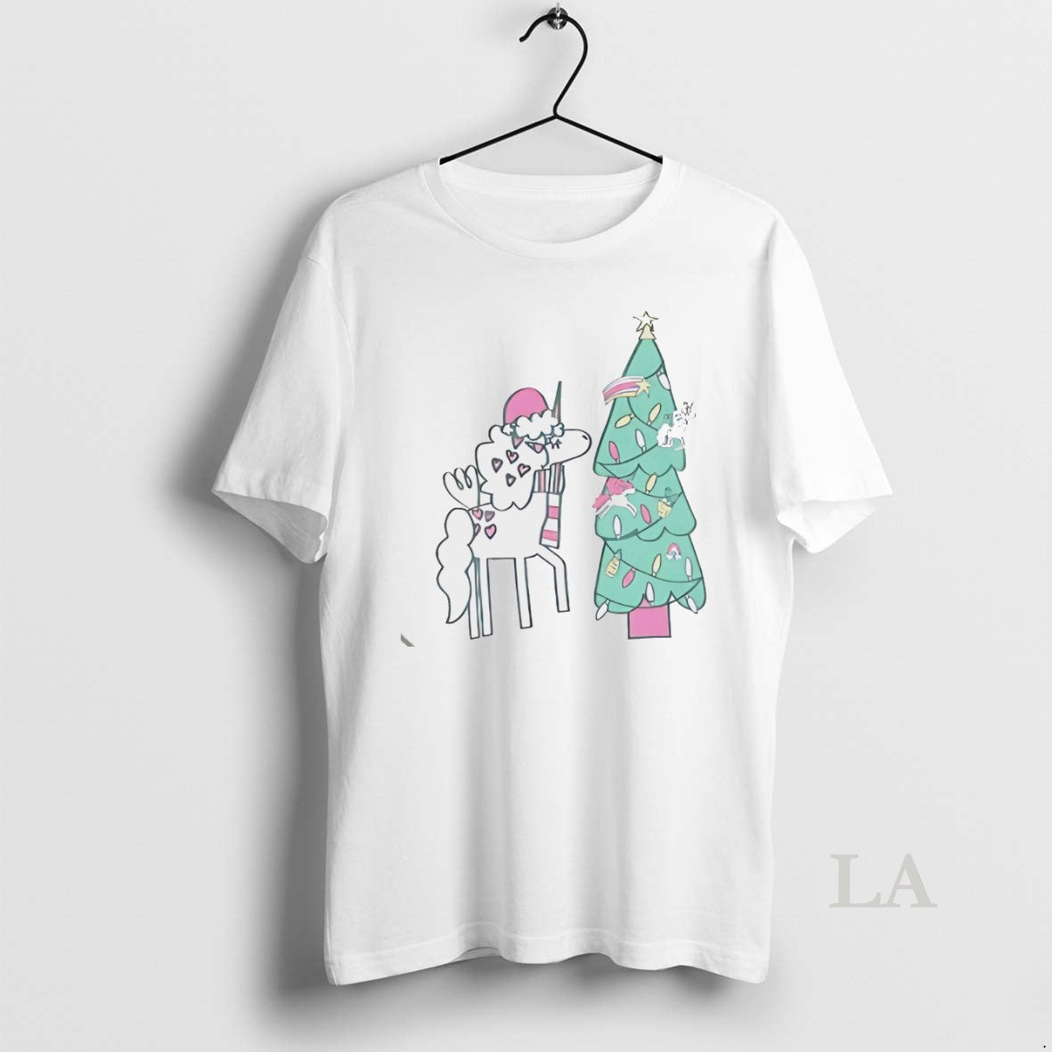 Original Unicorn Decorating Christmas Tree Holiday Magic White