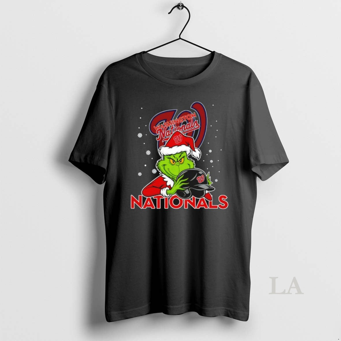 Original Washington Nationals Baseball Grinch Holding Helmet Christmas
