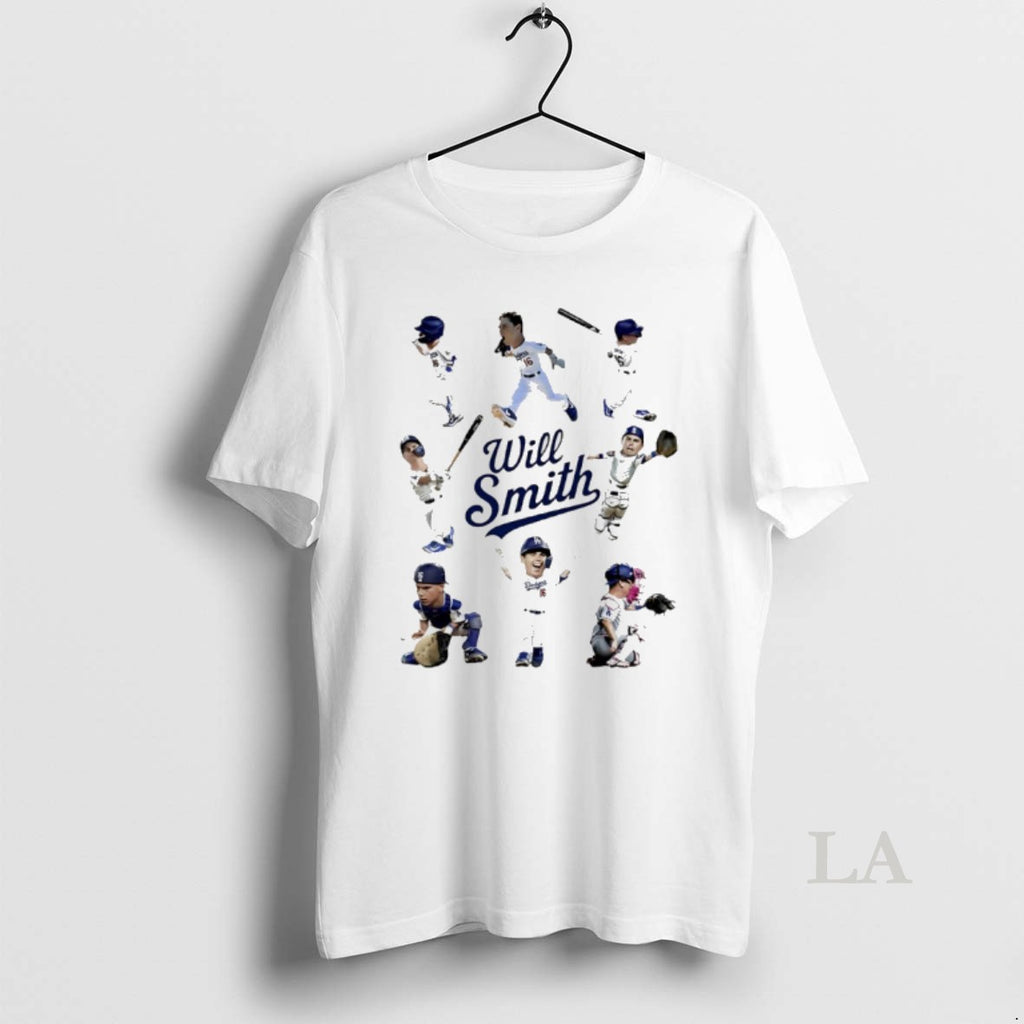 Original Will Smith Los Angeles Dodgers Catcher Player Natural Moment
