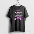 Original Yes Im A Girl Yes I Have Feet Tee Sweater