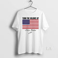 Original Zohran Mamdani Turn The Volume Up American Flag Signature