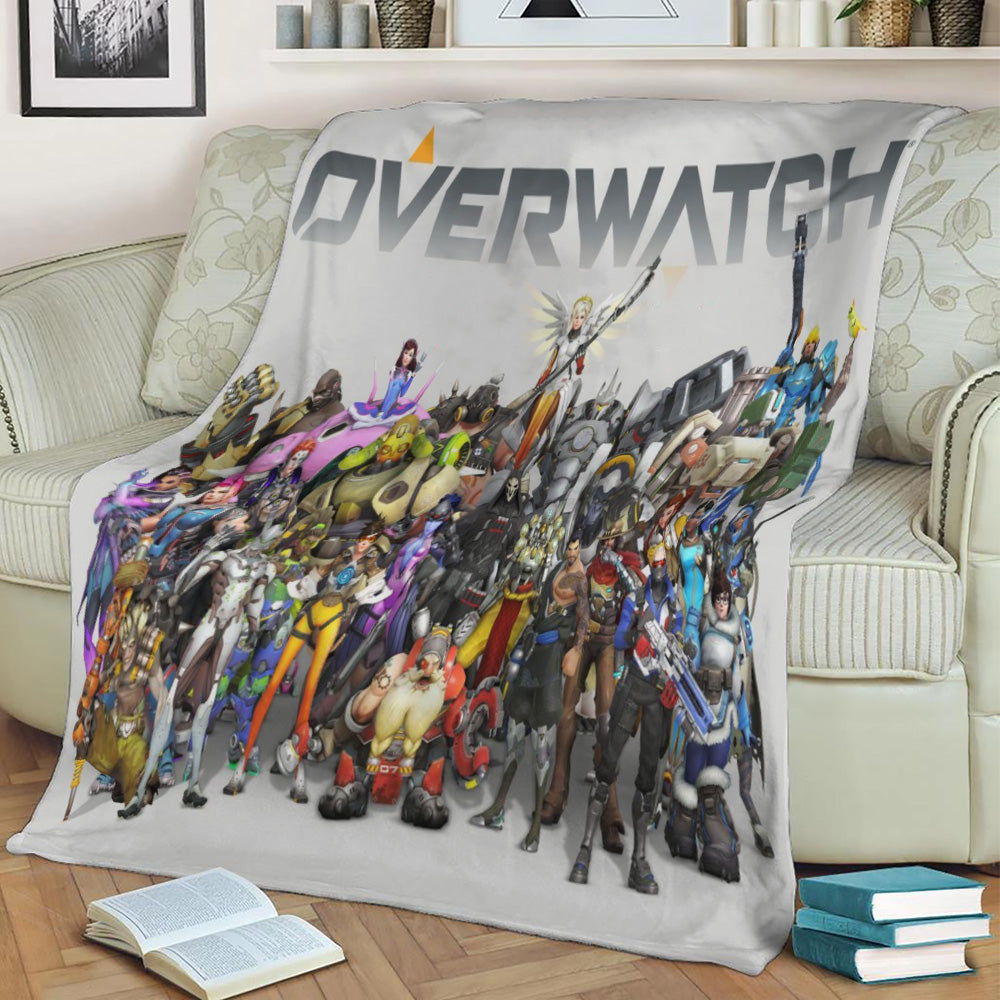 Overwatch Ensemble Fleece Throw Blanket