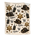 Personalized Sheriff Blanket, Custom Deputy Sheriff Gift, Law Enforcement Academy Graduation, Sheriff Badge Throw Blanket, Gift for Men