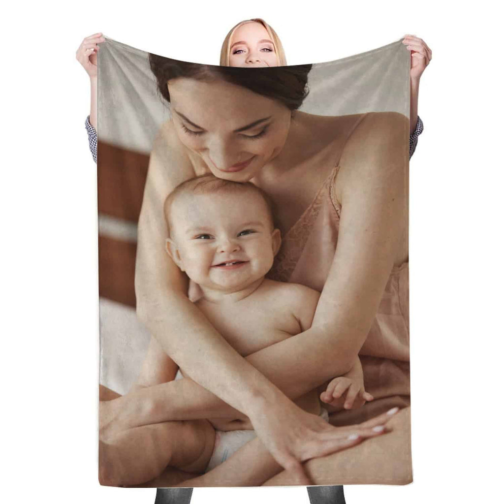 Custom Photo Throw Blanket – Upload Your Image