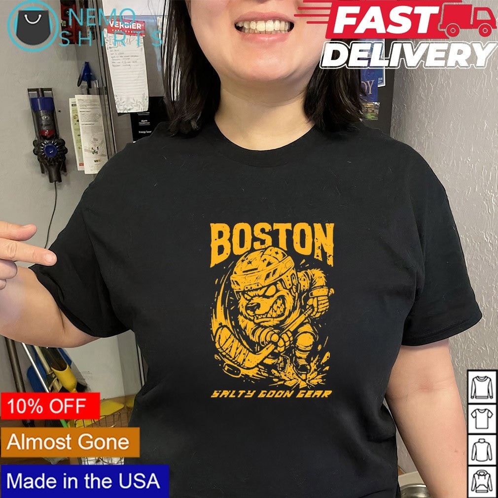 Boston Bruins mascot iron bite shirt