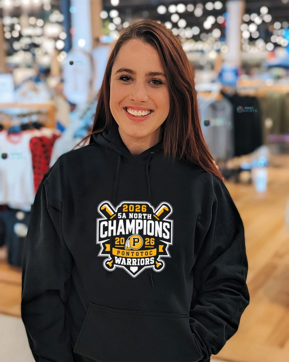 Pontotoc Warriors 2026 5A North Half Champions shirt